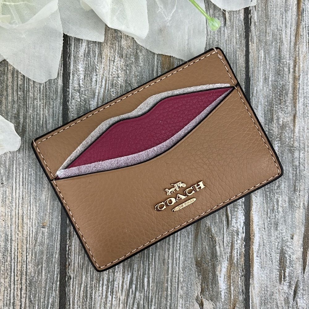 Coach Lip Card Case Wallet Bag Purse